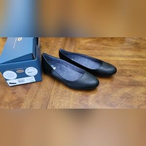 Dr Scholls Comfortable Black Women's Flats Sz 10w